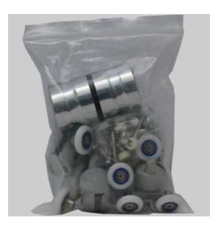 KIT MONTAGGIO PER PORTA DOCCIA 1 ANTA FAST 2.0 E SIMPLY 2.0