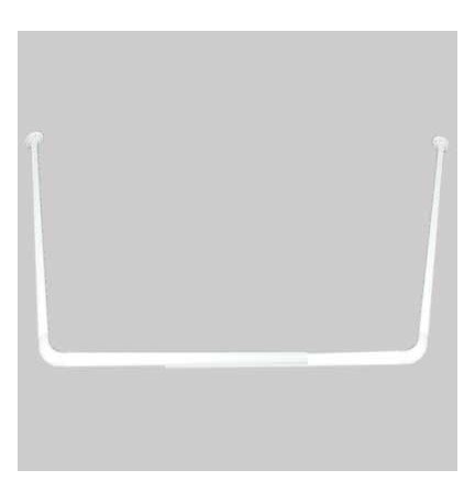 ASTA DOCCIA IDEAL BIANCO 3 LATI - 80x80x80