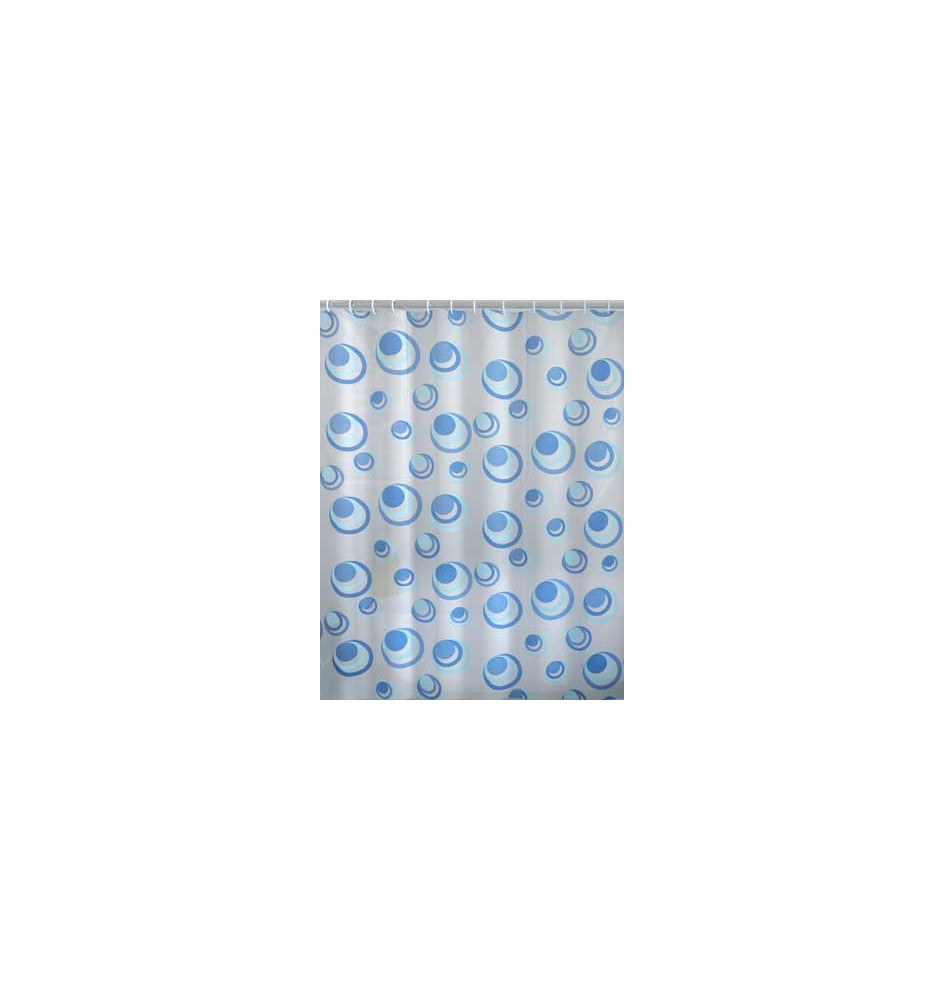 TENDA DOCCIA ORBITA PVC - 180x200 Azzurro