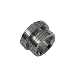 RACCORDO IN OTTONE CROMO M24X1 X M1/2 M24x1 x M1/2