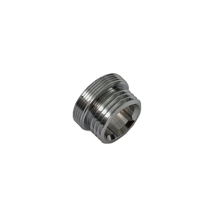 RACCORDO IN OTTONE CROMO M24X1 X M1/2 M24x1 x M1/2