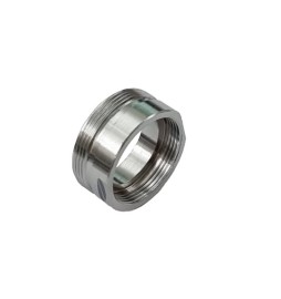 RACCORDO IN OTTONE CROMO 28M-24F 28x1M - 24x1F