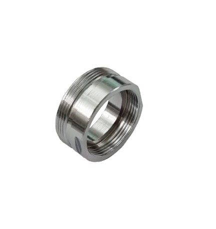 RACCORDO IN OTTONE CROMO 28M-24F 28x1M - 24x1F