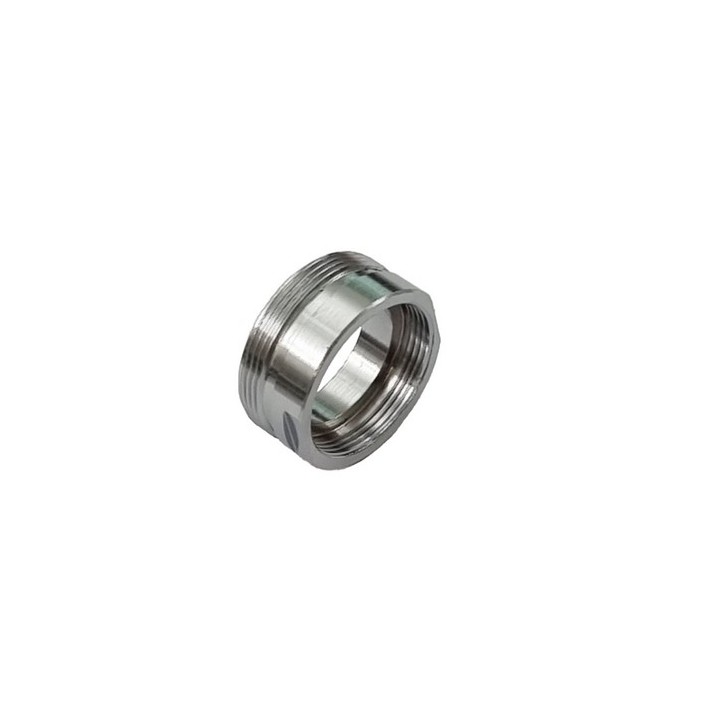 RACCORDO IN OTTONE CROMO 28M-24F 28x1M - 24x1F