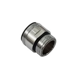 AERATORE IN OTTONE CROMO 24X1M - M1/2 COMPLETO DI CARTUCCIA 24x1M - 1/2M