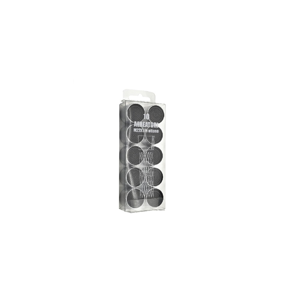 10 PZ AERATORI FEMMINA IN OTTONE PER RUBINETTI 22X1 mm 22 x 1