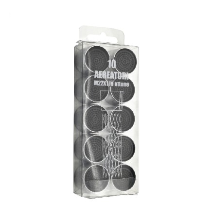 10 PZ AERATORI FEMMINA IN OTTONE PER RUBINETTI 22X1 mm 22 x 1