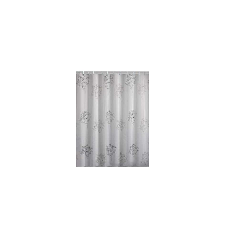 TENDA DOCCIA PARFUME TESSUTO - 120x200 Bianco/Nero