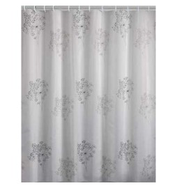 TENDA DOCCIA PARFUME TESSUTO - 180x200 Bianco/Nero