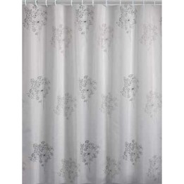 TENDA DOCCIA PARFUME TESSUTO - 240x200 Bianco/Nero