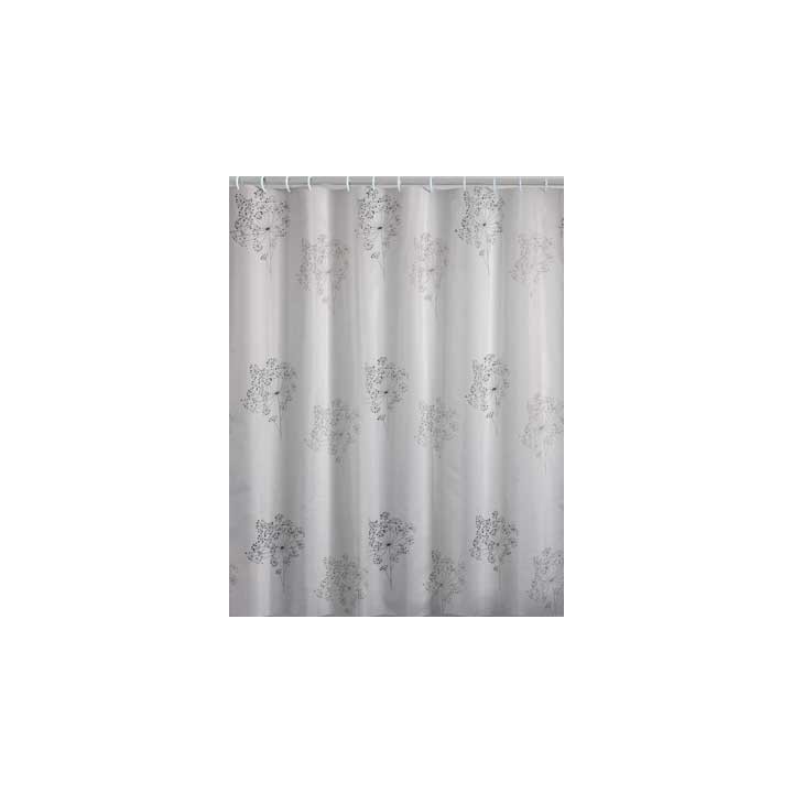TENDA DOCCIA PARFUME TESSUTO - 240x200 Bianco/Nero