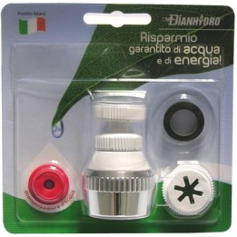 SNODOVITE COMPLETO DI ADATTATORE E GUARNIZIONE Cromo