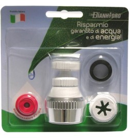 SNODOVITE COMPLETO DI ADATTATORE E GUARNIZIONE Cromo