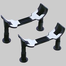 COPPIA PIEDINI VASCA IN PVC - -