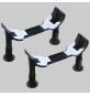 COPPIA PIEDINI VASCA IN PVC - -