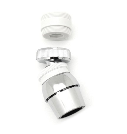 SNODO AERATORE CROMATO Bianco-Cromo