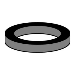 10 PZ GUARNIZIONI IN GOMMA PER CARTUCCIA INTERNA M24 - 15 x 21,3 x 2,8 mm