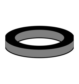 10 PZ GUARNIZIONI IN GOMMA PER CARTUCCIA INTERNA M24 - 15 x 21,3 x 2,8 mm