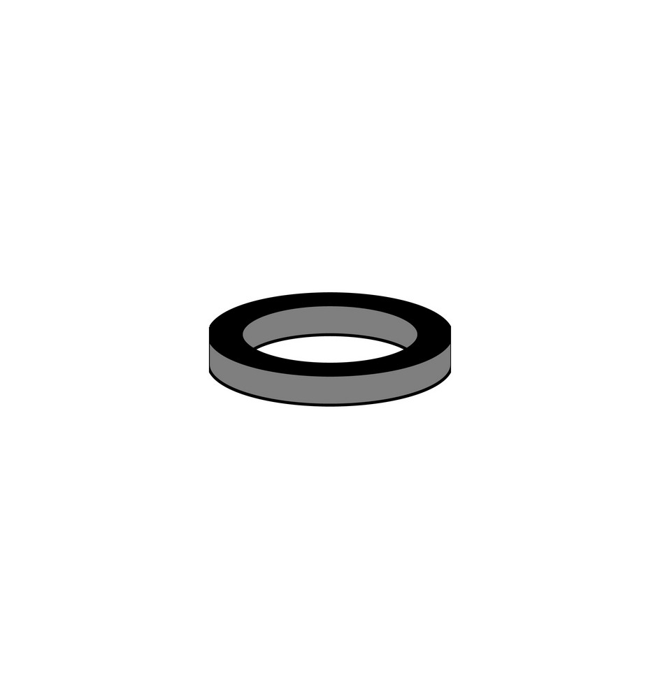 10 PZ GUARNIZIONI IN GOMMA PER CARTUCCIA INTERNA M24 - 15 x 21,3 x 2,8 mm