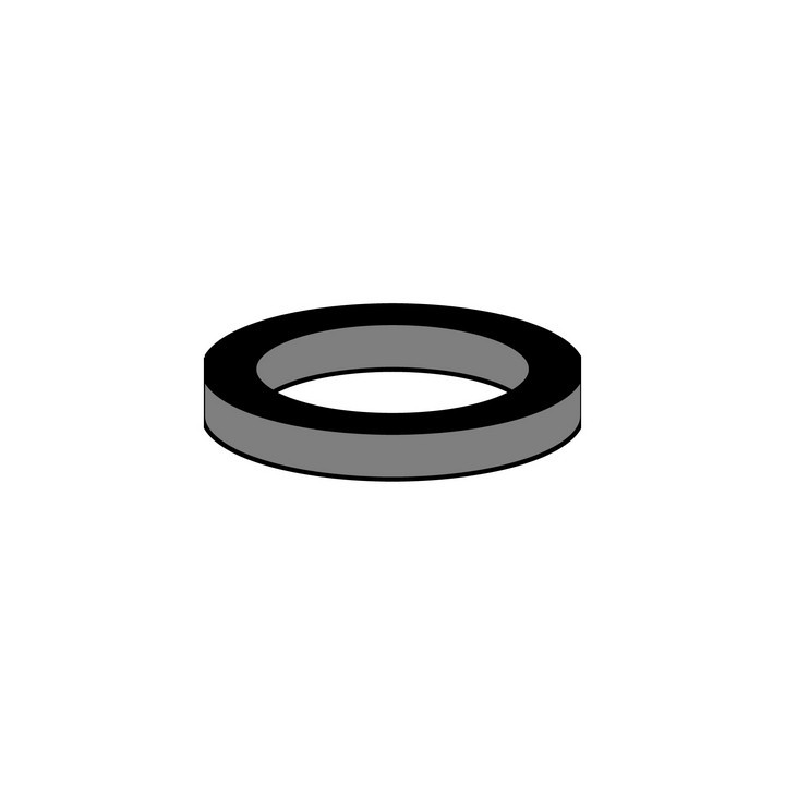 10 PZ GUARNIZIONI IN GOMMA PER CARTUCCIA INTERNA M28 - 19 x 25,9 x 3 mm