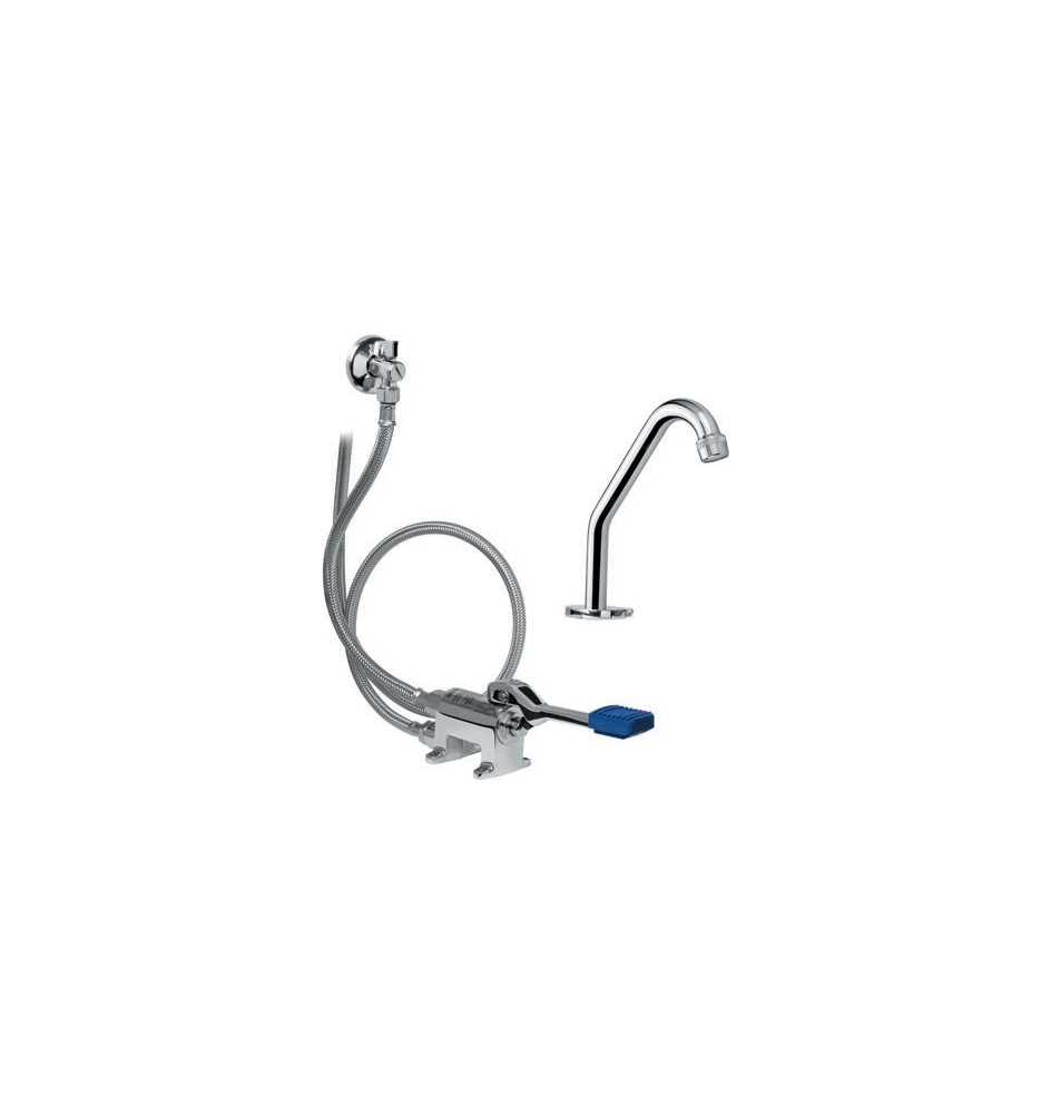 KIT RUBINETTO PEDALE 1 VIA ESTERNO A PAVIMENTO -
