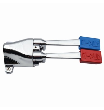 RUBINETTO A PEDALE ESTERNO 2 VIE FISSAGGIO A PAVIMENTO 1/2