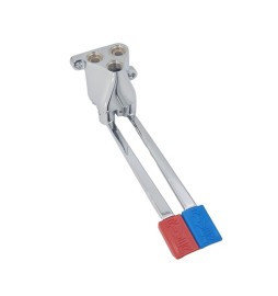 RUBINETTO A PEDALE ESTERNO 2 VIE FISSAGGIO A PARETE 1/2