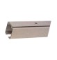 BINARIO PORTE SCORREVOLI ALLUM 30,8X32 MM DA 4 M