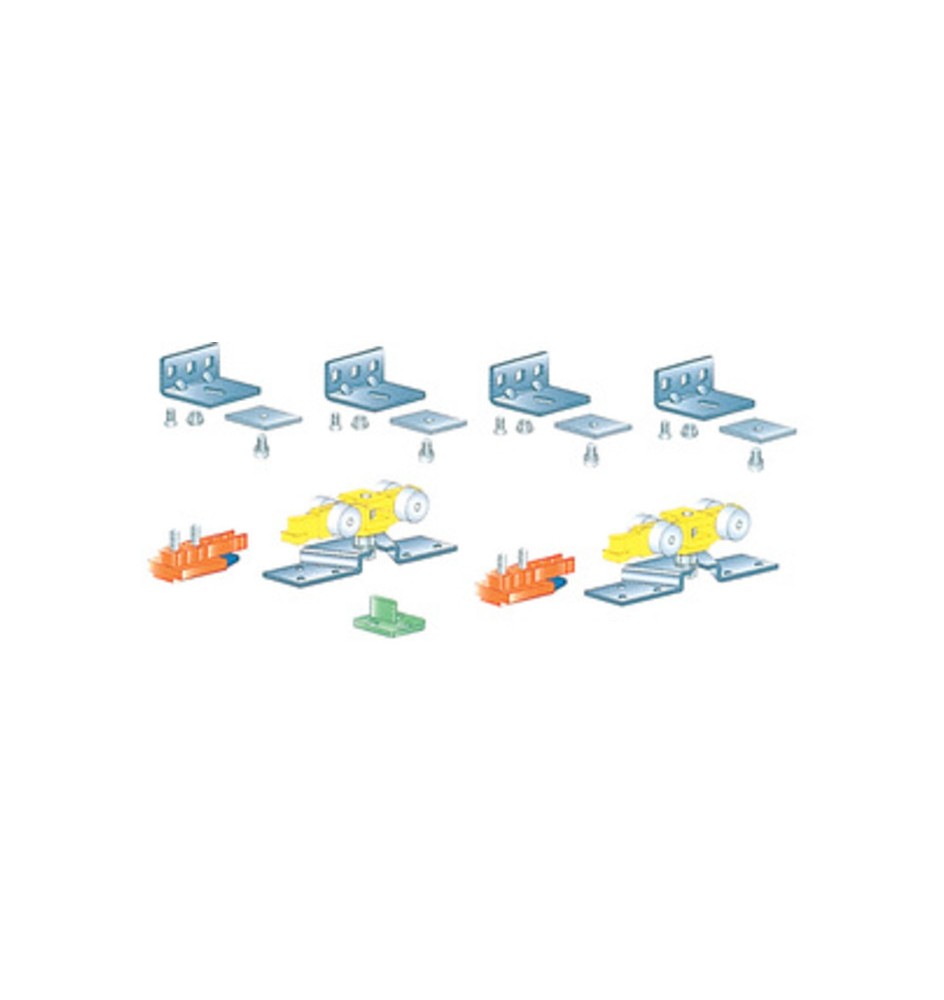KIT ACCESSORI P/BINARIO ALLUMINIO 80 KG