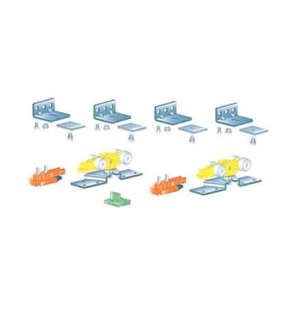 KIT ACCESSORI P/BINARIO ALLUMINIO 80 KG