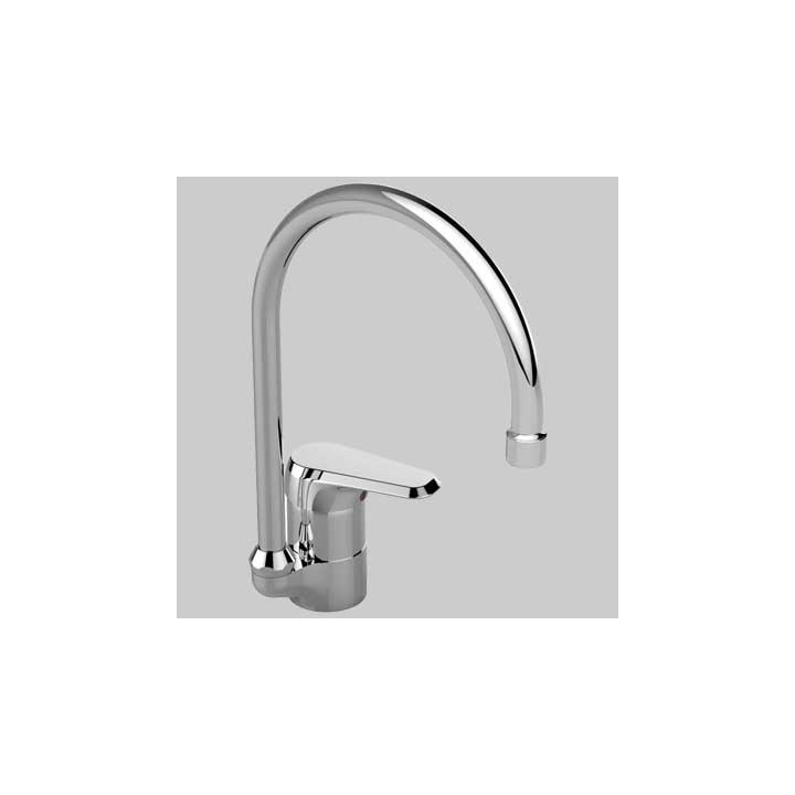MONOCOMANDO LAVELLO CON BOCCA ALTA BASE - Cromo