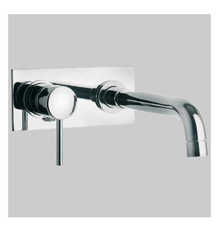 MONOCOMANDO LAVABO A MURO DISCO - Cromo