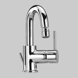 MONOCOMANDO BIDET BOCCA ORIENTABILE DISCO - Cromo