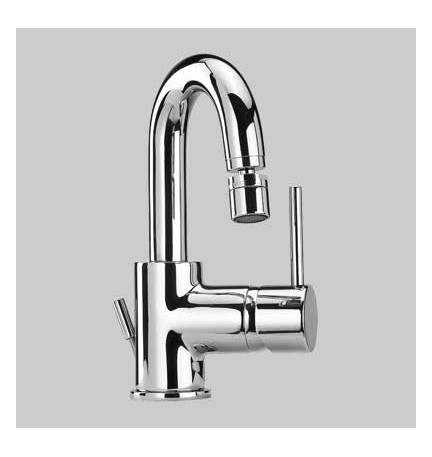 MONOCOMANDO BIDET BOCCA ORIENTABILE DISCO - Cromo