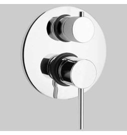 MONOCOMANDO DOCCIA INCASSO CON DEVIATORE DISCO - Cromo