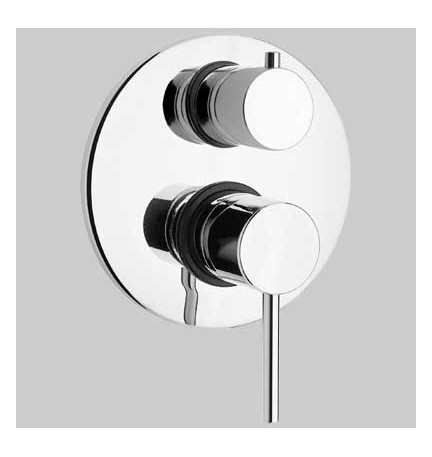 MONOCOMANDO DOCCIA INCASSO CON DEVIATORE DISCO - Cromo