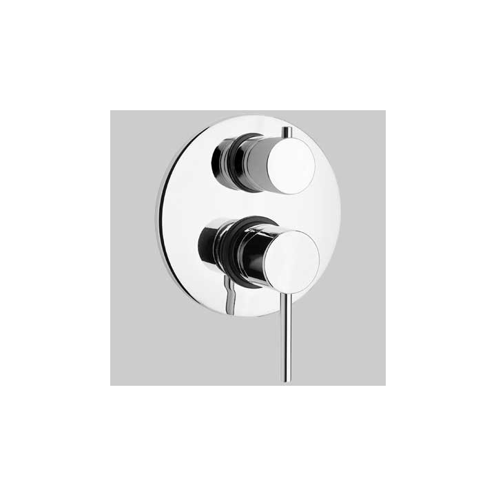 MONOCOMANDO DOCCIA INCASSO CON DEVIATORE DISCO - Cromo