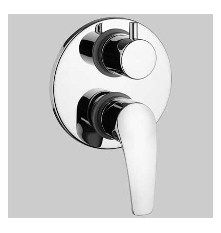MONOCOMANDO DOCCIA INCASSO CON DEVIATORE BERRY 2 - Cromo