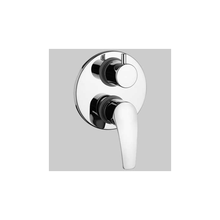 MONOCOMANDO DOCCIA INCASSO CON DEVIATORE BERRY 2 - Cromo