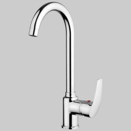 MONOCOMANDO LAVELLO CON BOCCA ALTA BERRY 2 - Cromo