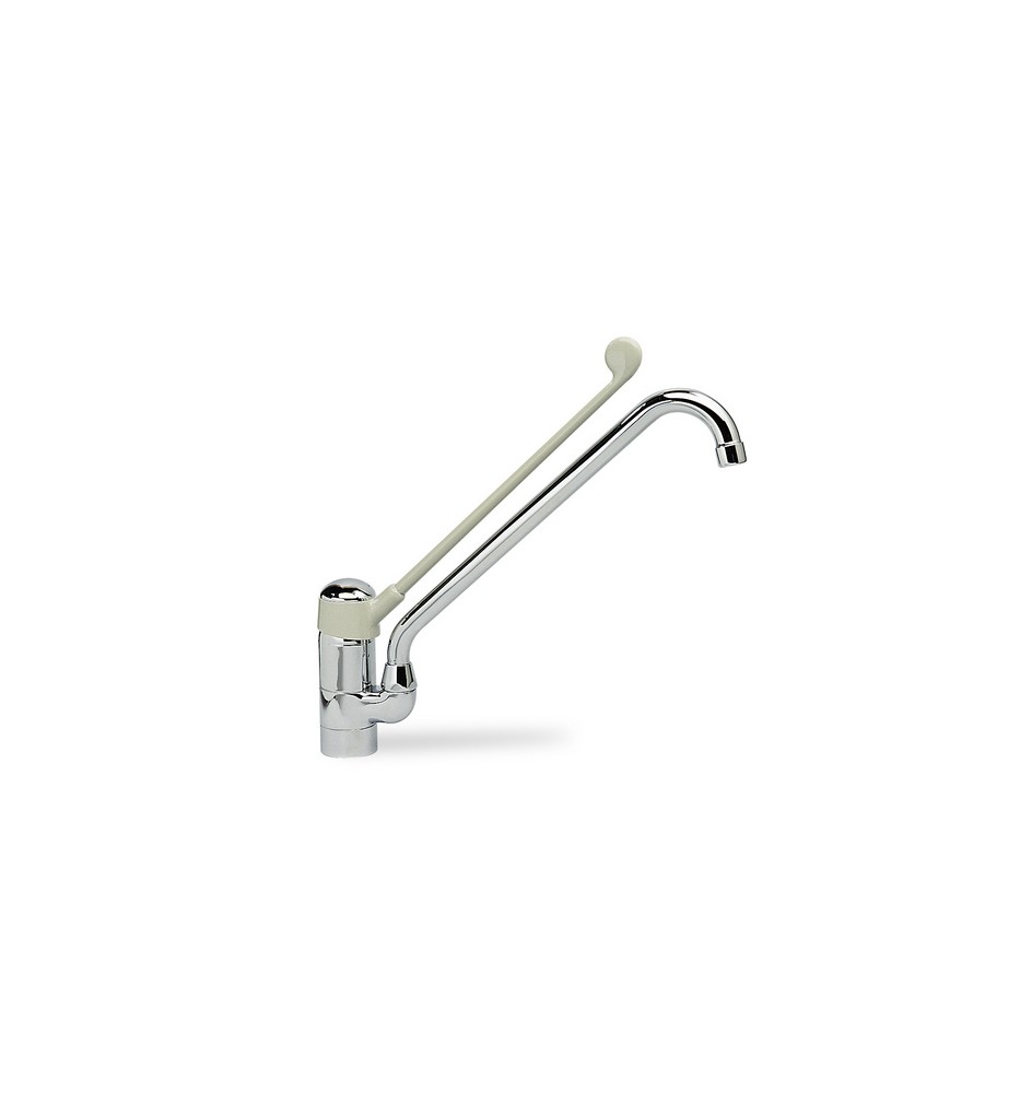 MISCELATORE LAVELLO CON LEVA CLINICA Cromo
