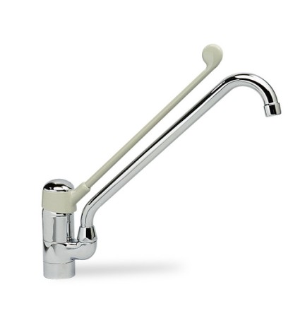 MISCELATORE LAVELLO CON LEVA CLINICA Cromo