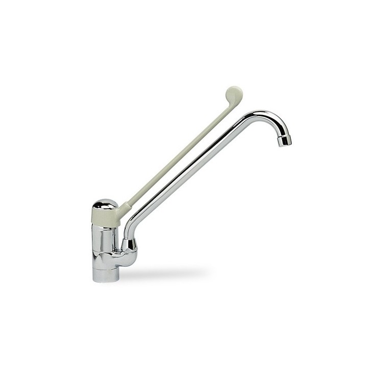 MISCELATORE LAVELLO CON LEVA CLINICA Cromo