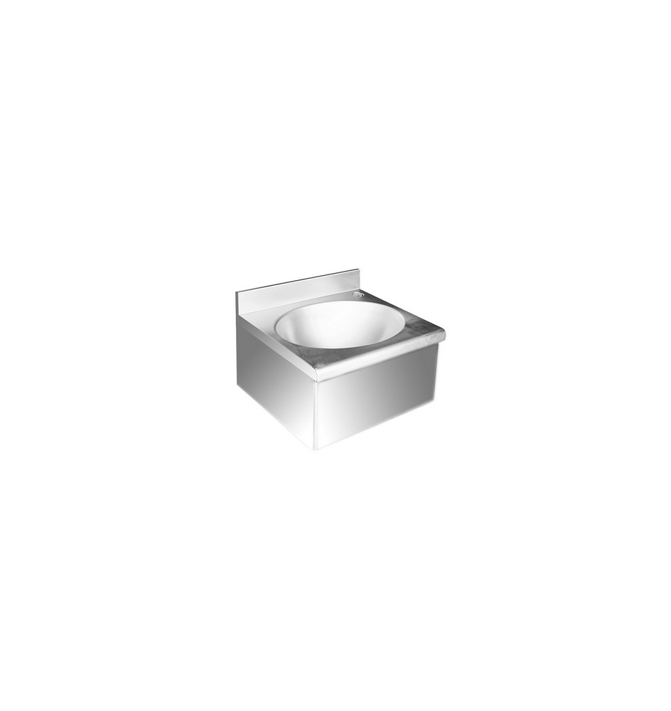 LAVAMANI IN ACCIAIO INOX VASCA OVALE cm 40 x 35 x 20,5