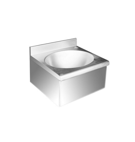 LAVAMANI IN ACCIAIO INOX VASCA OVALE cm 40 x 35 x 20,5