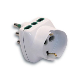 FME 87.240 BL ADATTATATORE 16A 2P+T 2 BIPAS SCHUKO