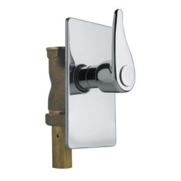 PASSO RAPIDO PER WC CON PIASTRA QUADRA 3/4"