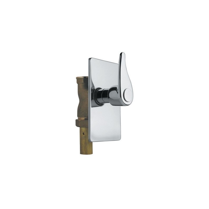 PASSO RAPIDO PER WC CON PIASTRA QUADRA 3/4"