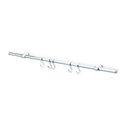 KIT SOTTOPENSILE C/GANCI NICHEL SATINATO 90 CM