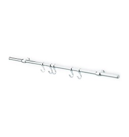 KIT SOTTOPENSILE C/GANCI NICHEL SATINATO 90 CM